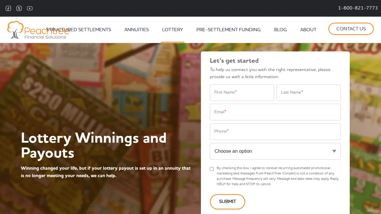 Peachtree Financial Solutions page