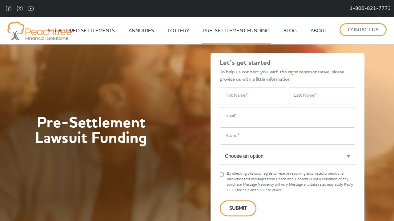 Peachtree Financial Solutions page