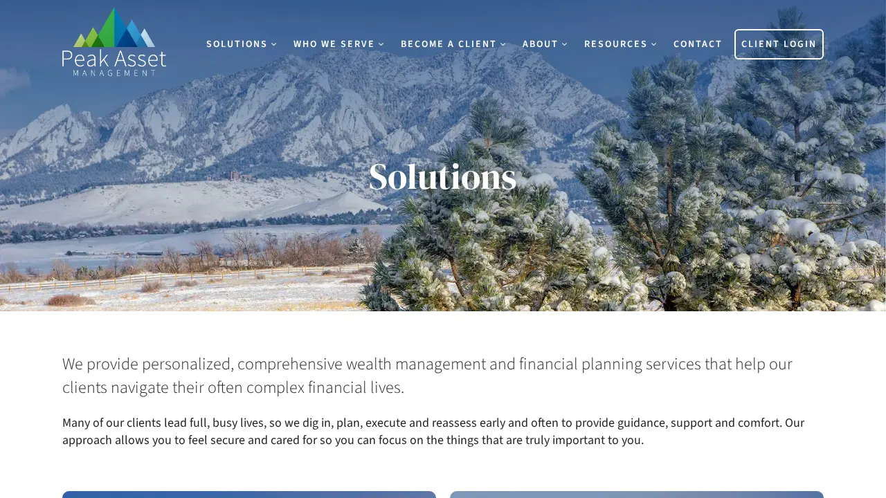 Peak Asset Management LLC page