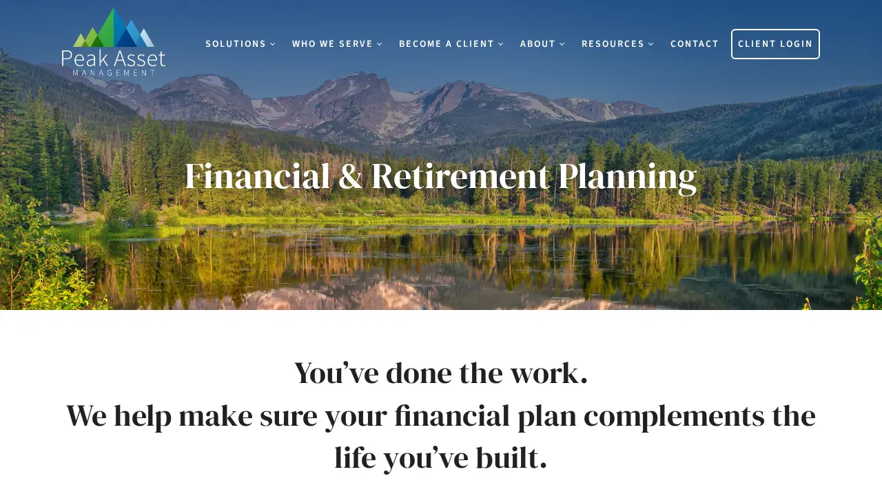 Peak Asset Management LLC page