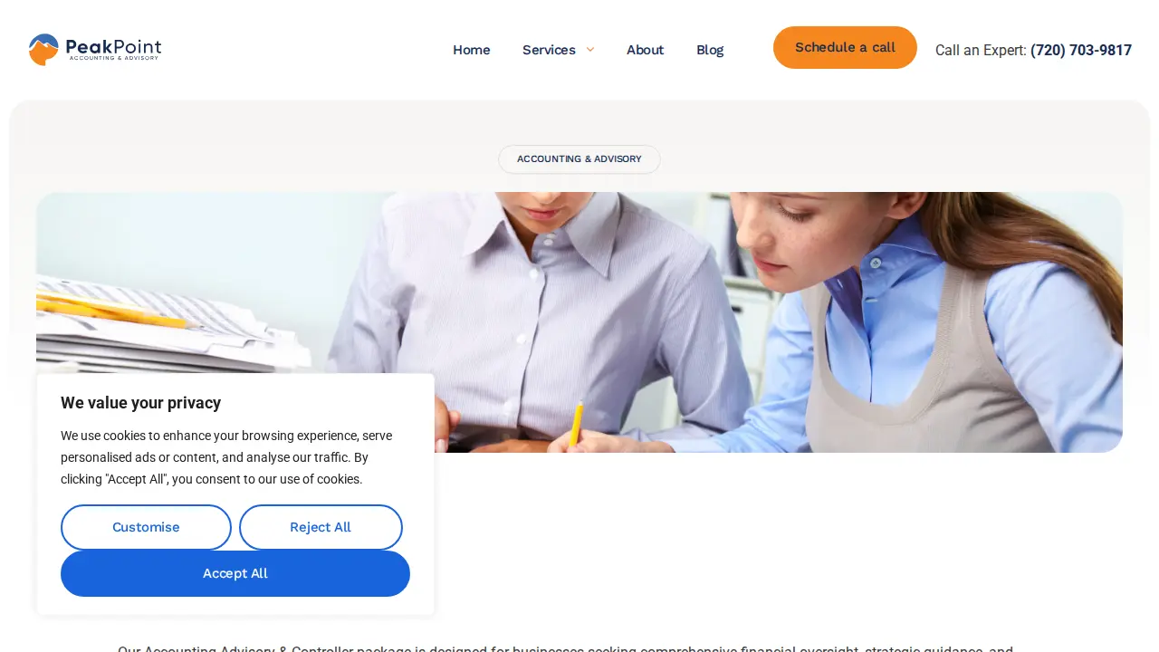 PeakPoint Accounting & Advisory page