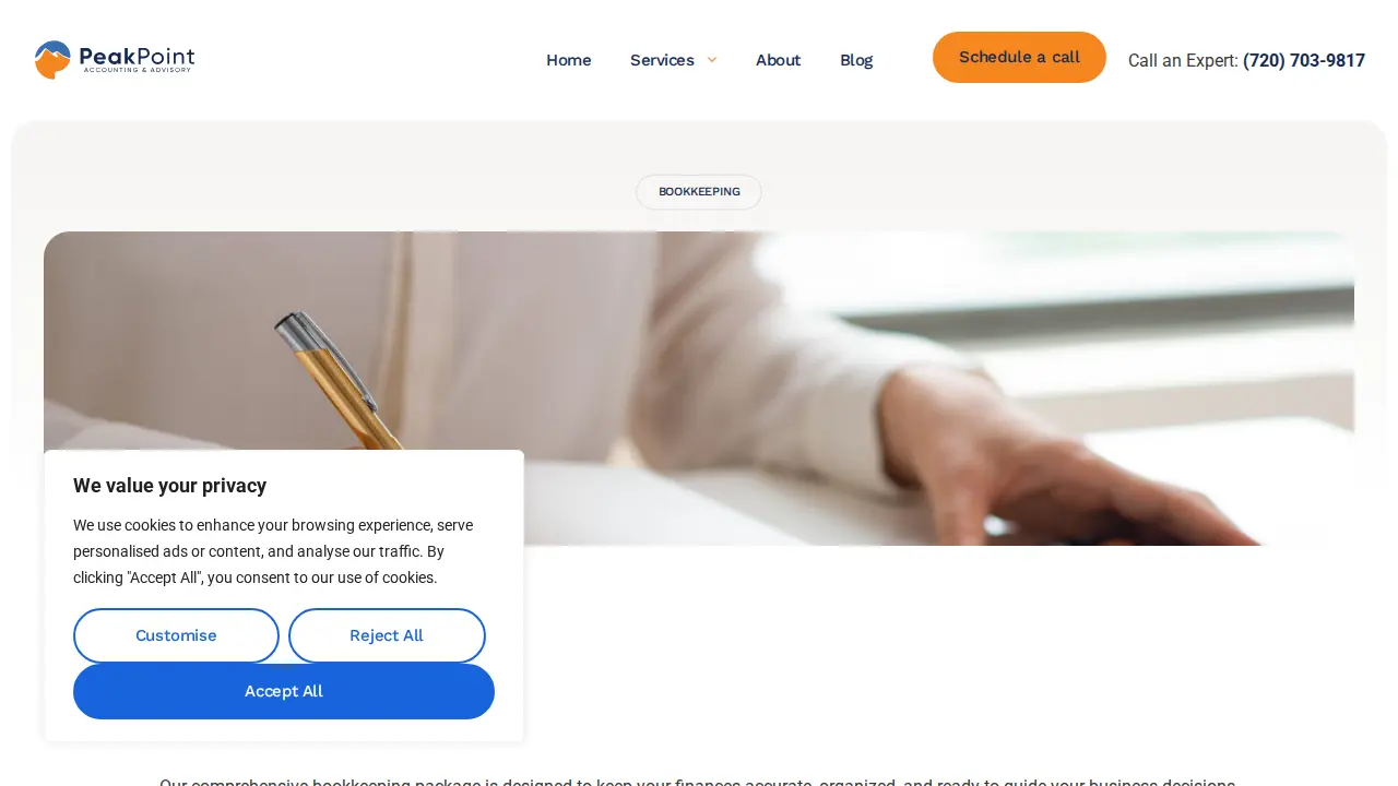 PeakPoint Accounting & Advisory page
