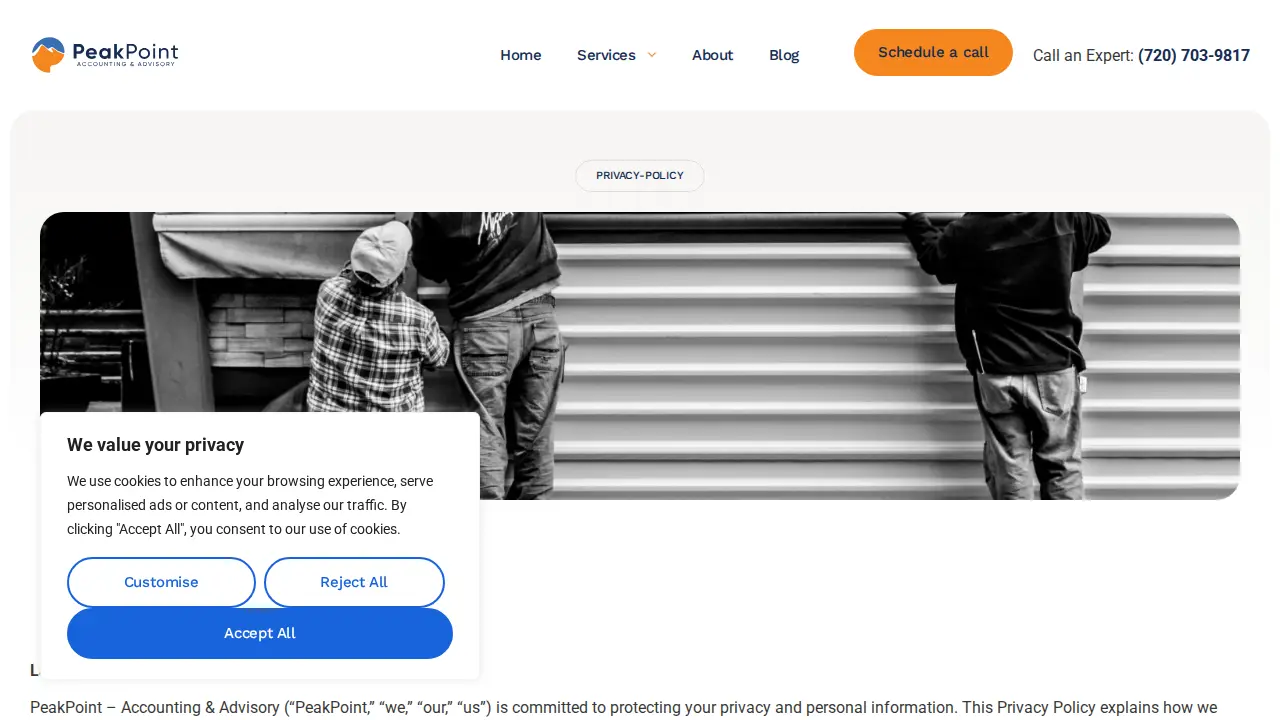 PeakPoint Accounting & Advisory page