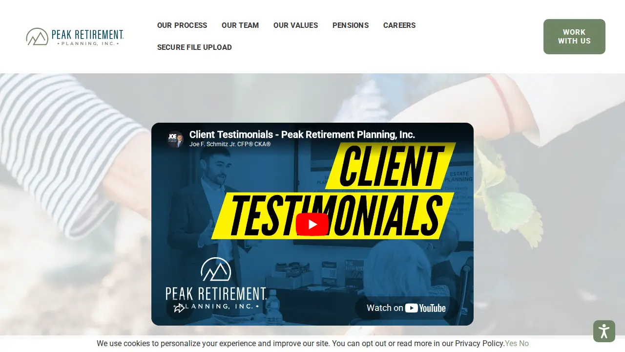 Peak Retirement Planning, Inc. page