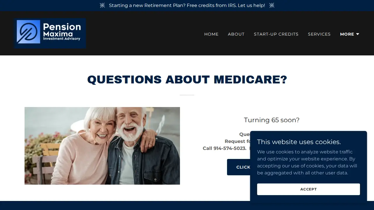 Pension Maxima Investment Advisory page