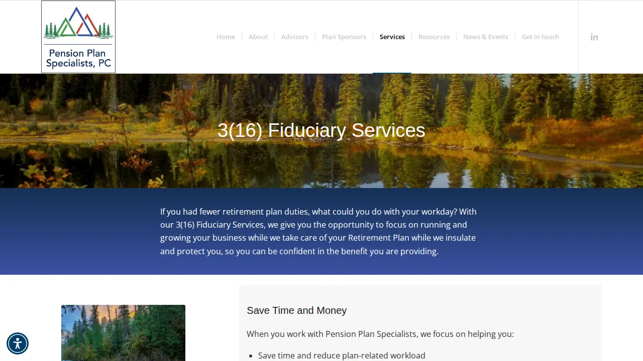 Pension Plan Specialists, PC page