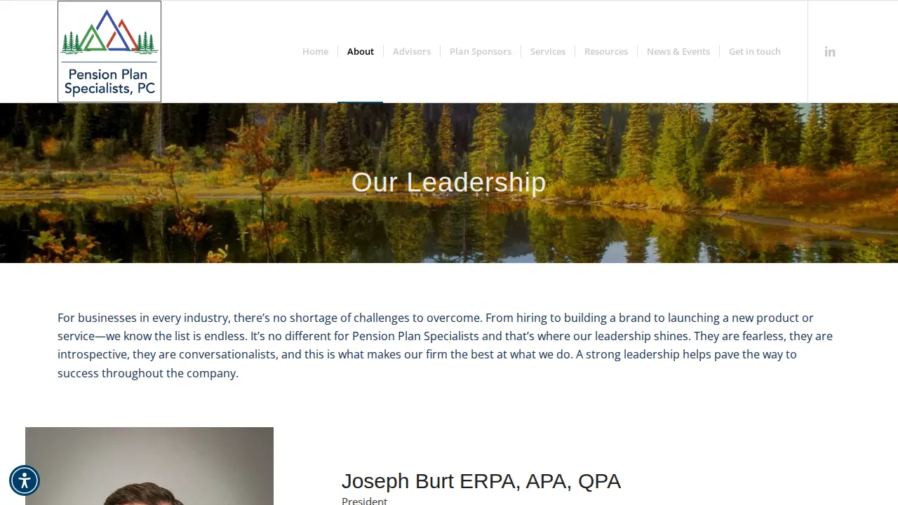 Pension Plan Specialists, PC page
