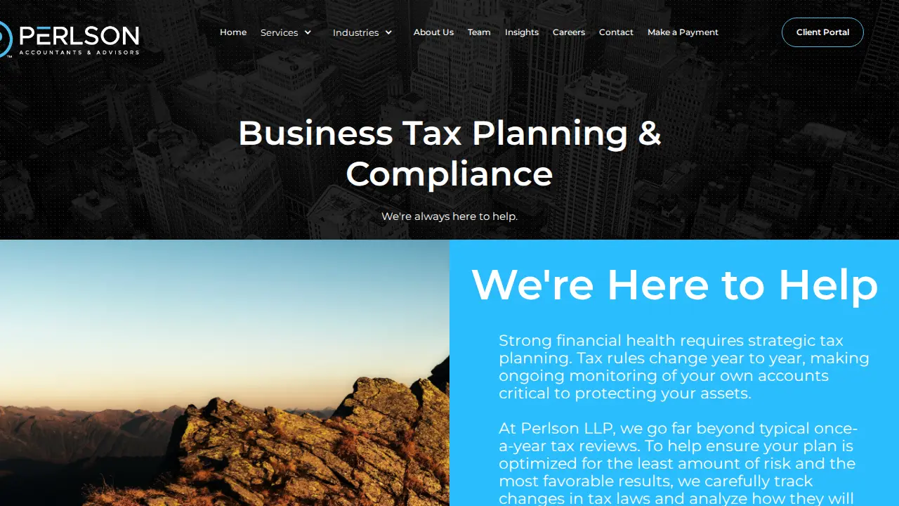 Perlson LLP page