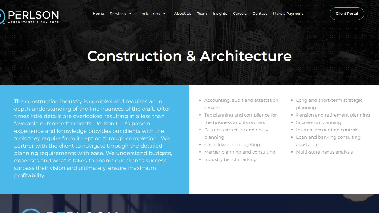 Perlson LLP page