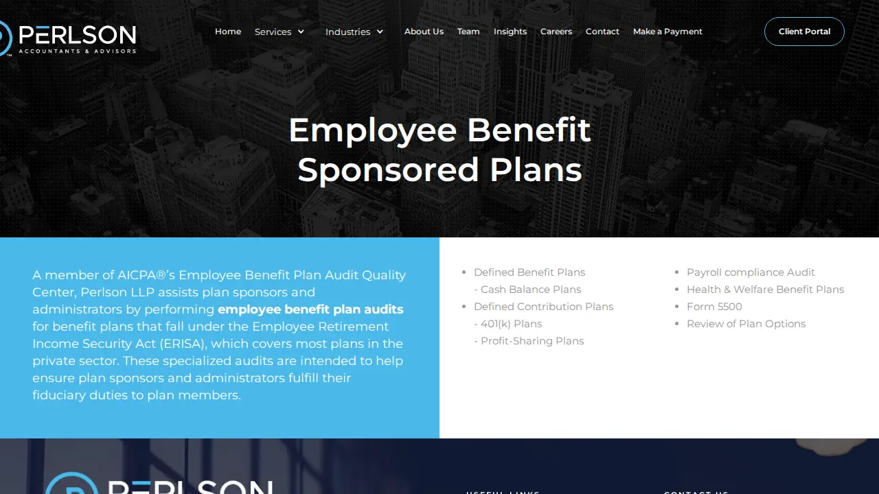 Perlson LLP page
