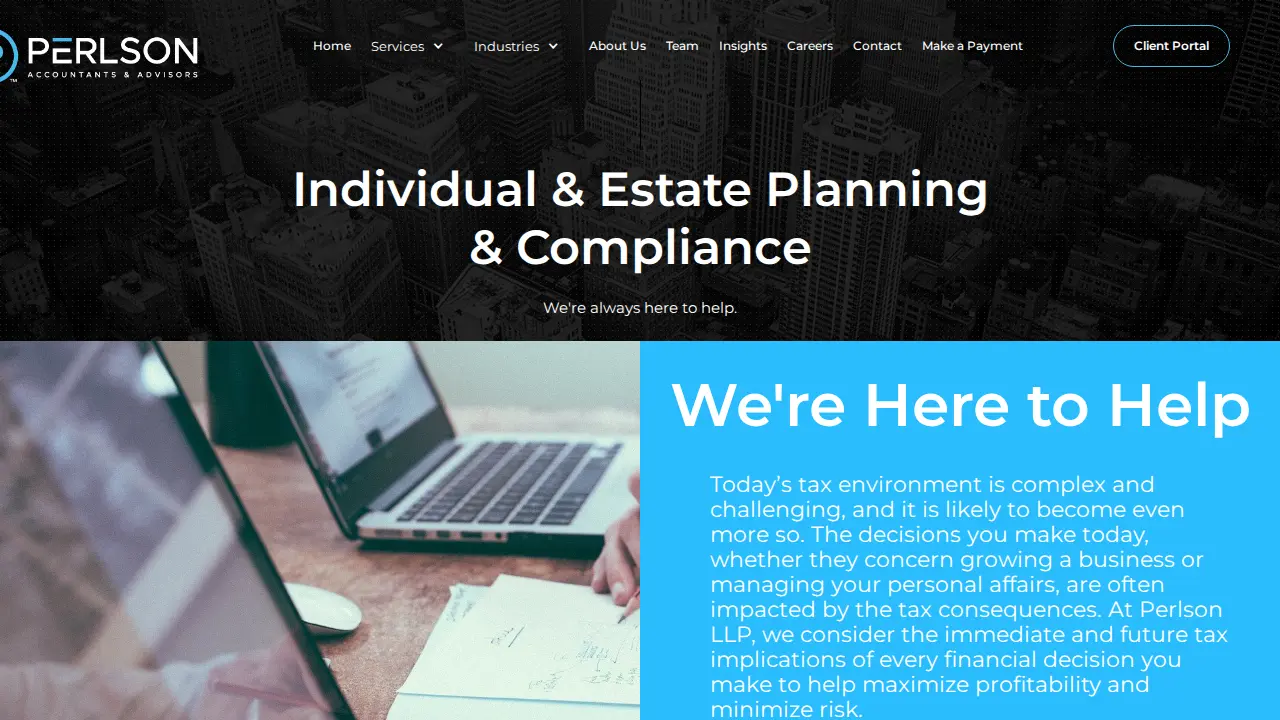 Perlson LLP page