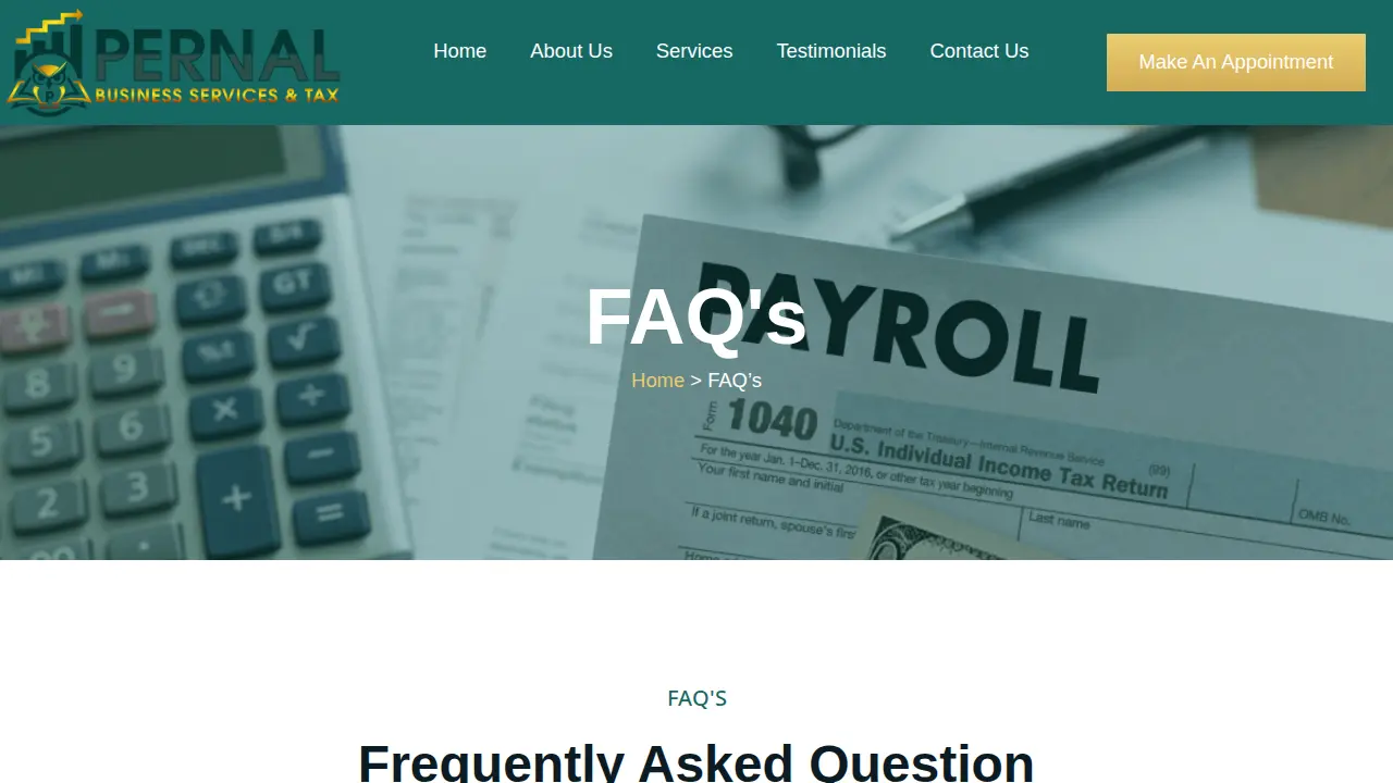 Pernal Business Services & Tax Inc. page