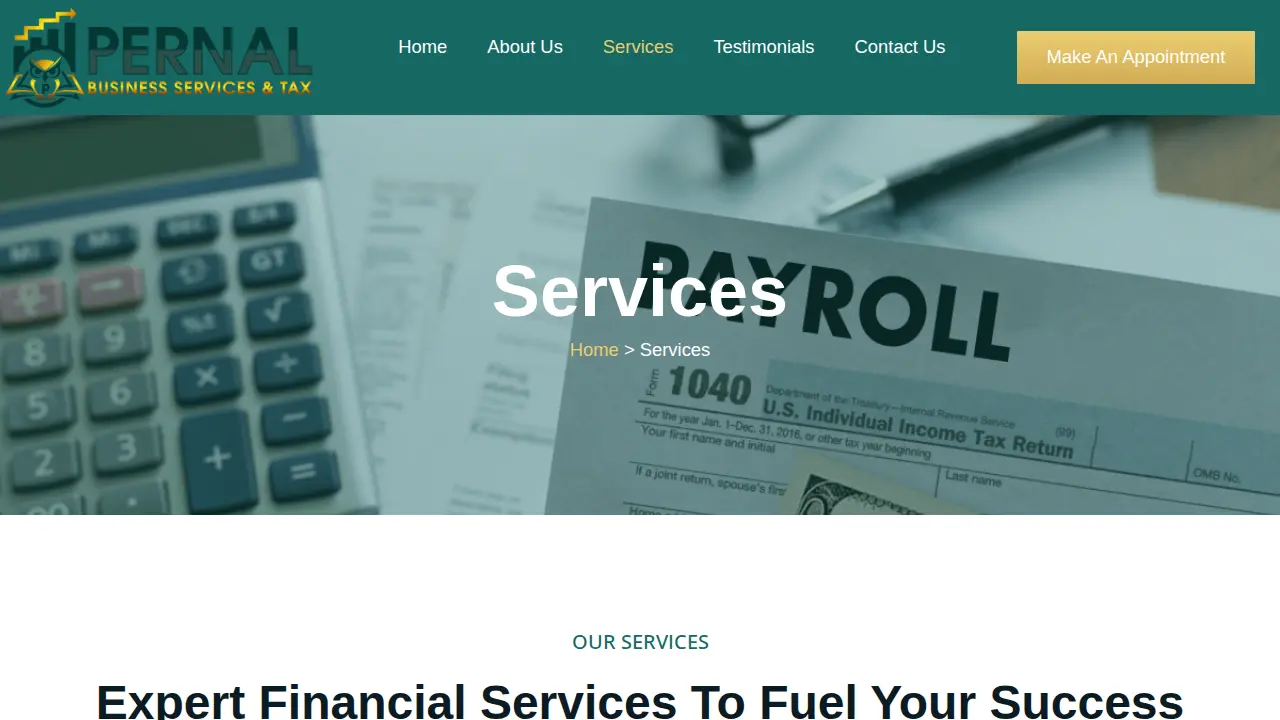 Pernal Business Services & Tax Inc. page