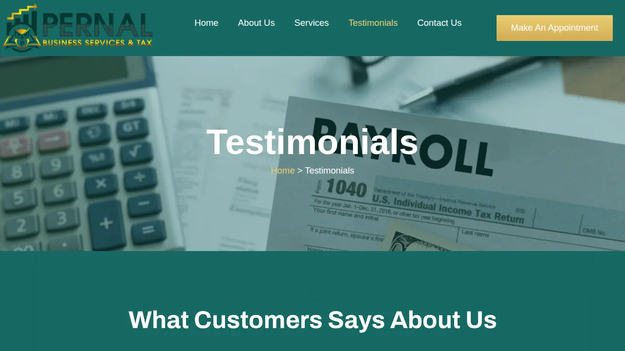 Pernal Business Services & Tax Inc. page