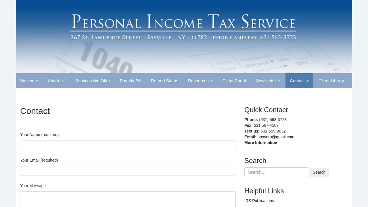 from Personal Income Tax Service!