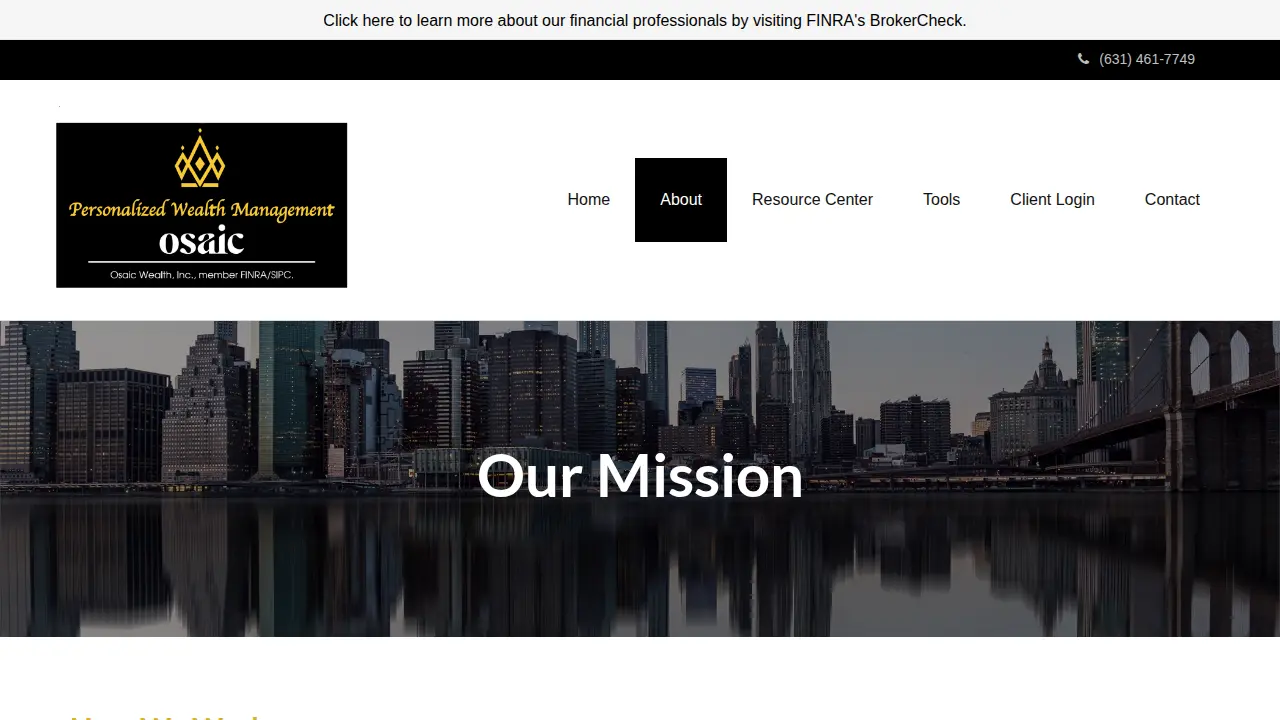 Personalized Wealth Management page