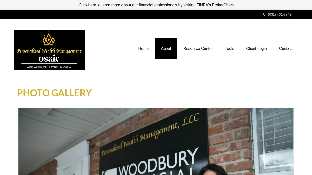 Personalized Wealth Management page