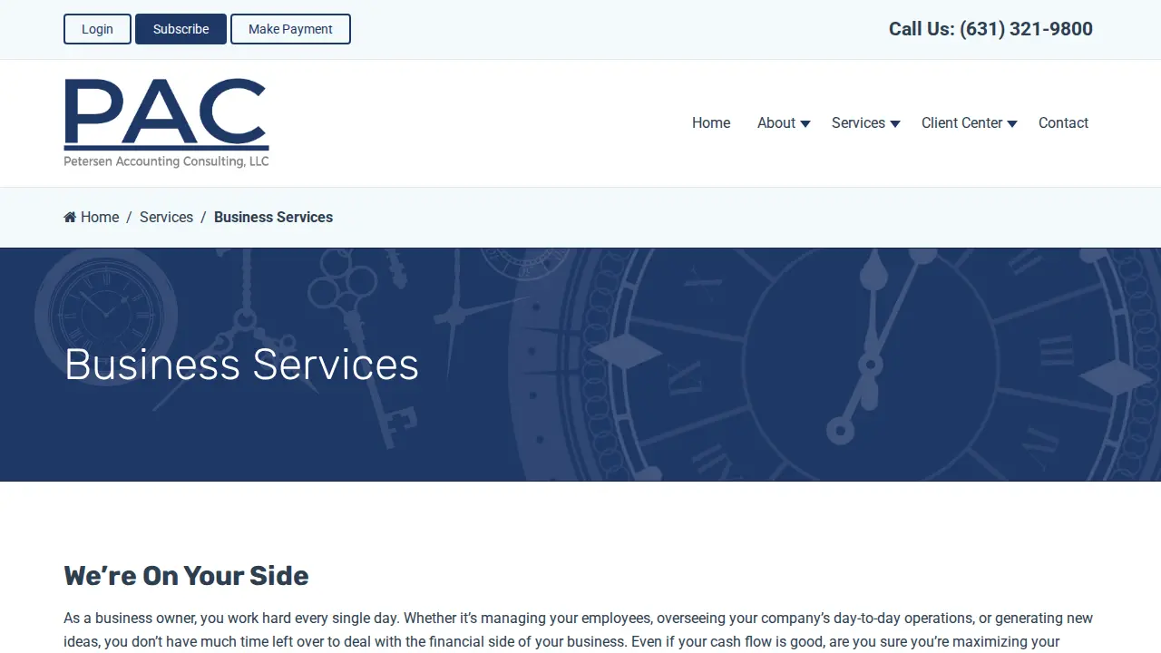Petersen Accounting Consulting, LLC page