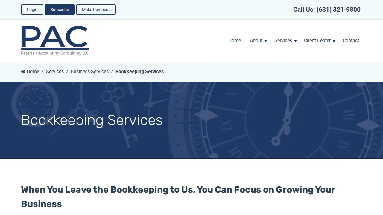 Petersen Accounting Consulting, LLC page