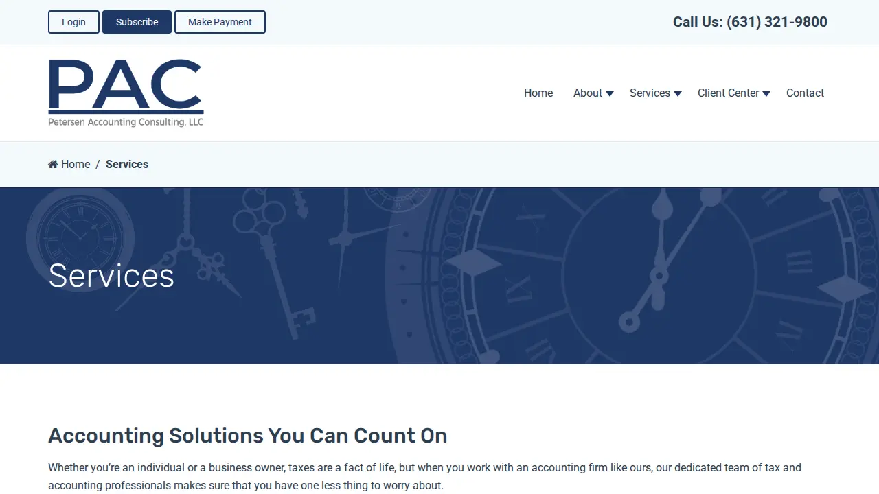 Petersen Accounting Consulting, LLC page