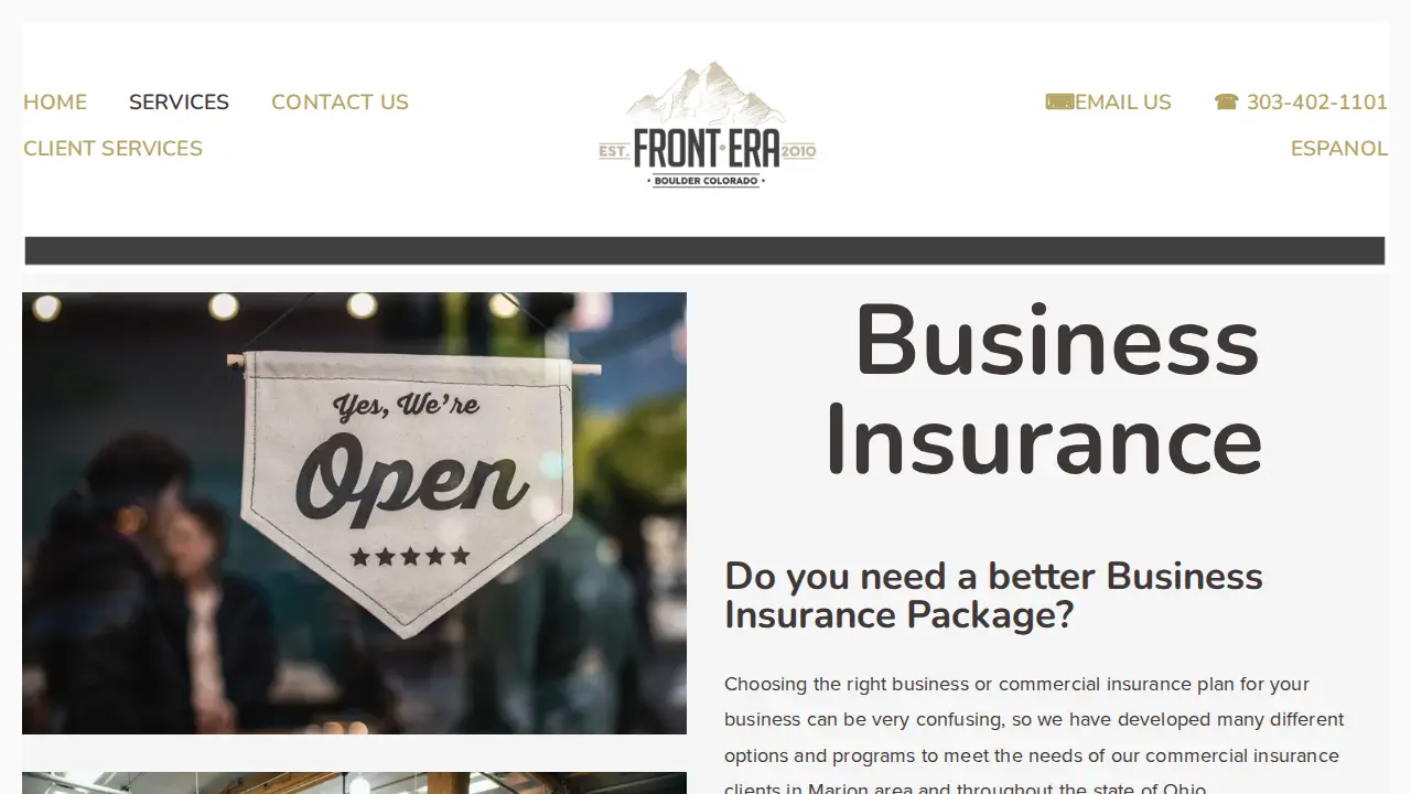 Frontera page