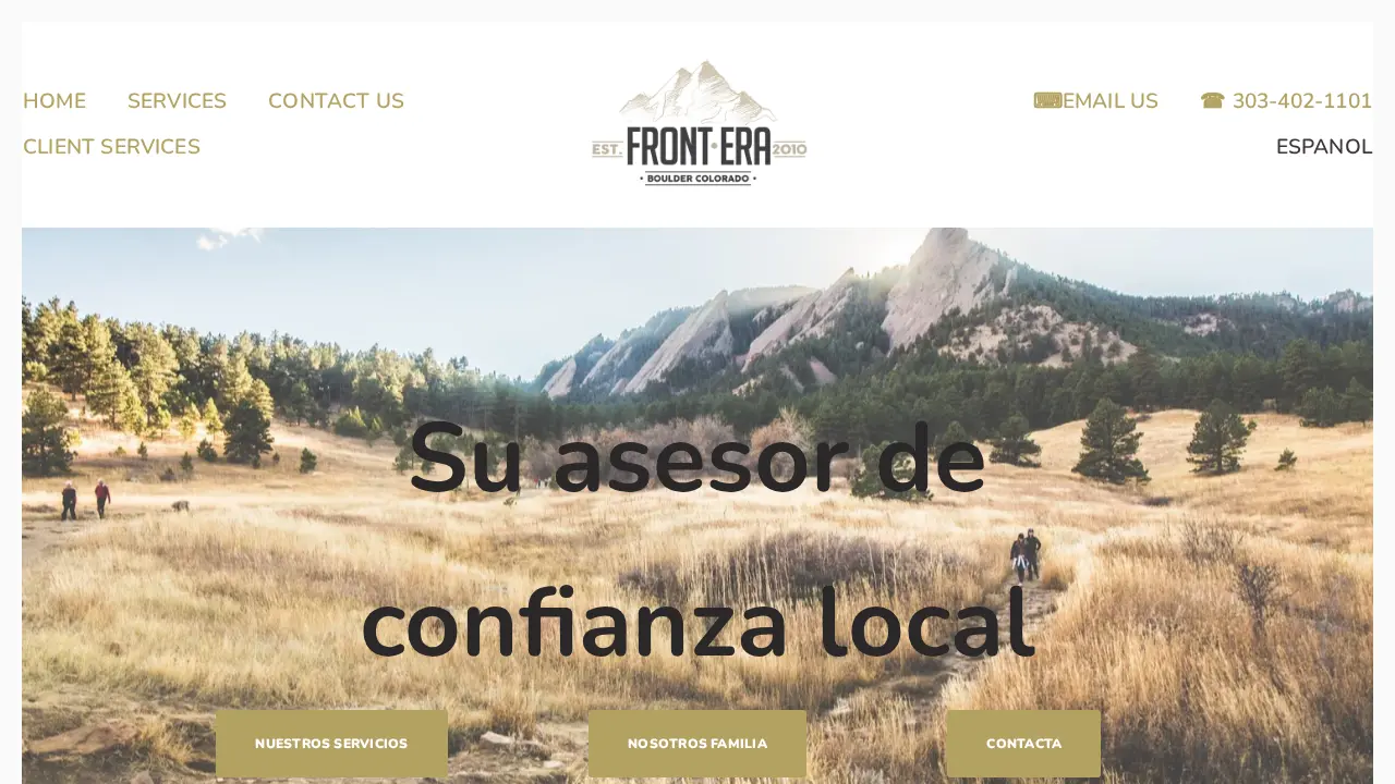 Frontera page