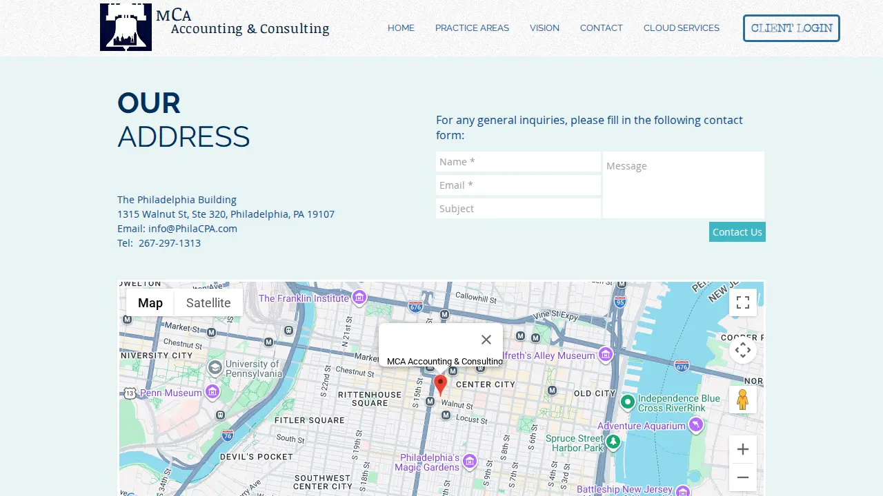 MCA Accounting & Consulting page