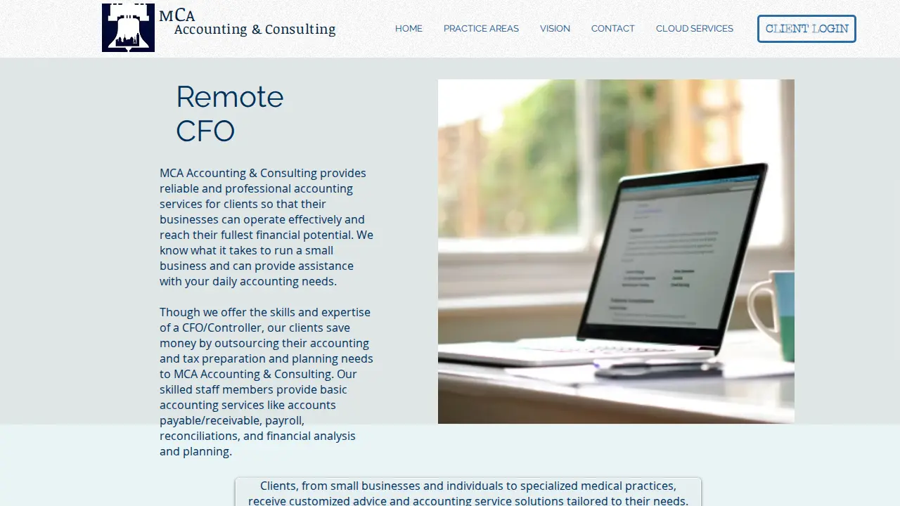 MCA Accounting & Consulting page