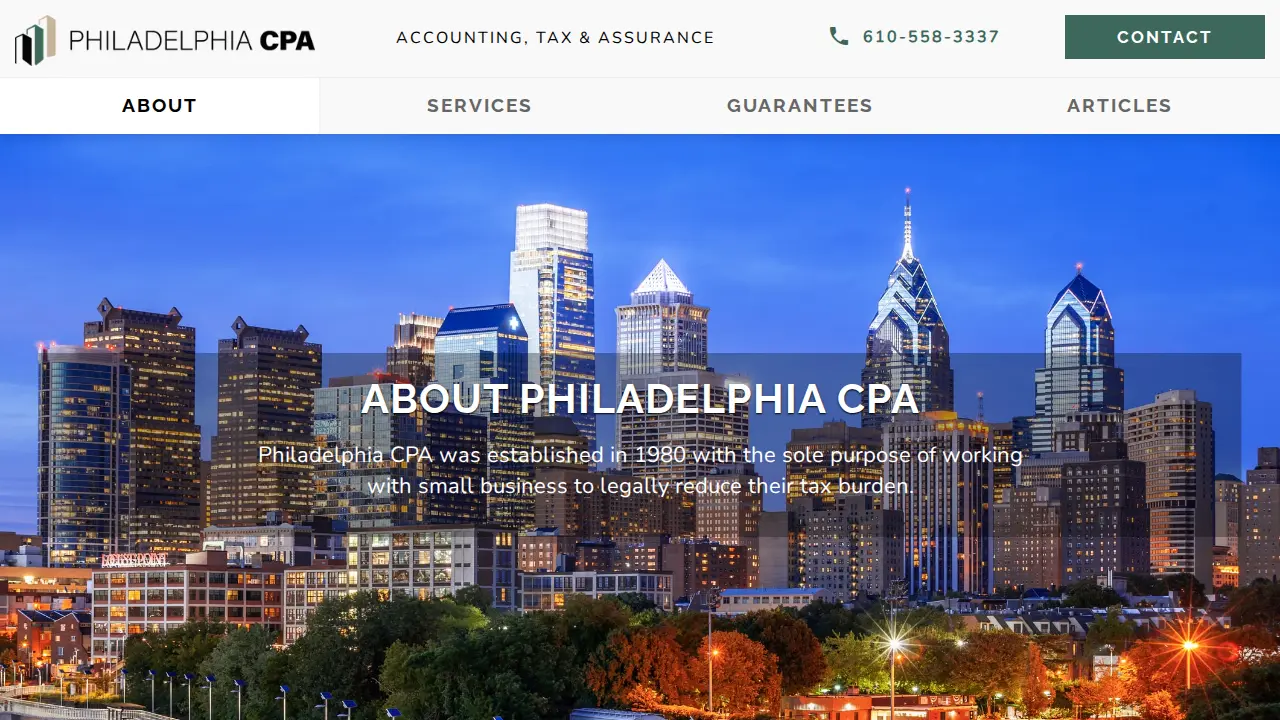 Philadelphia CPA page