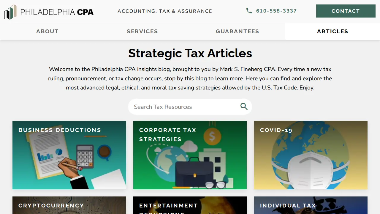 Philadelphia CPA page