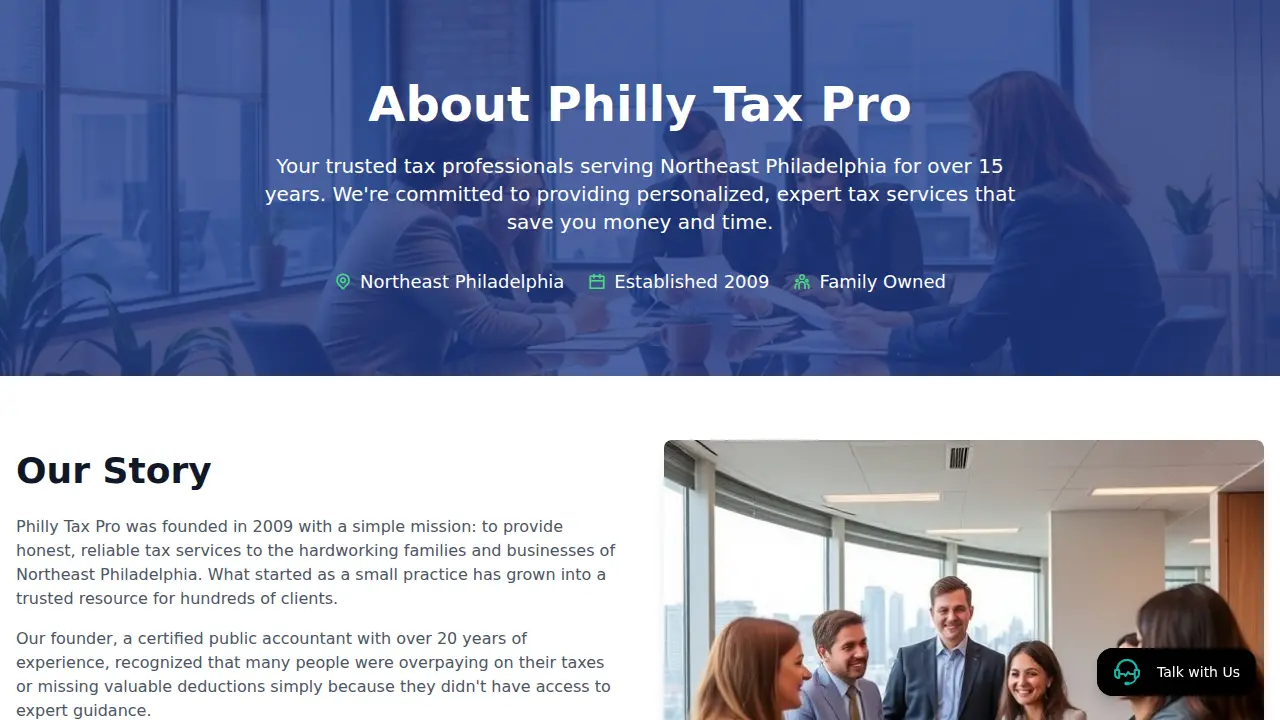 Philly Tax Pro page