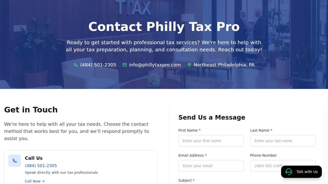 Philly Tax Pro page