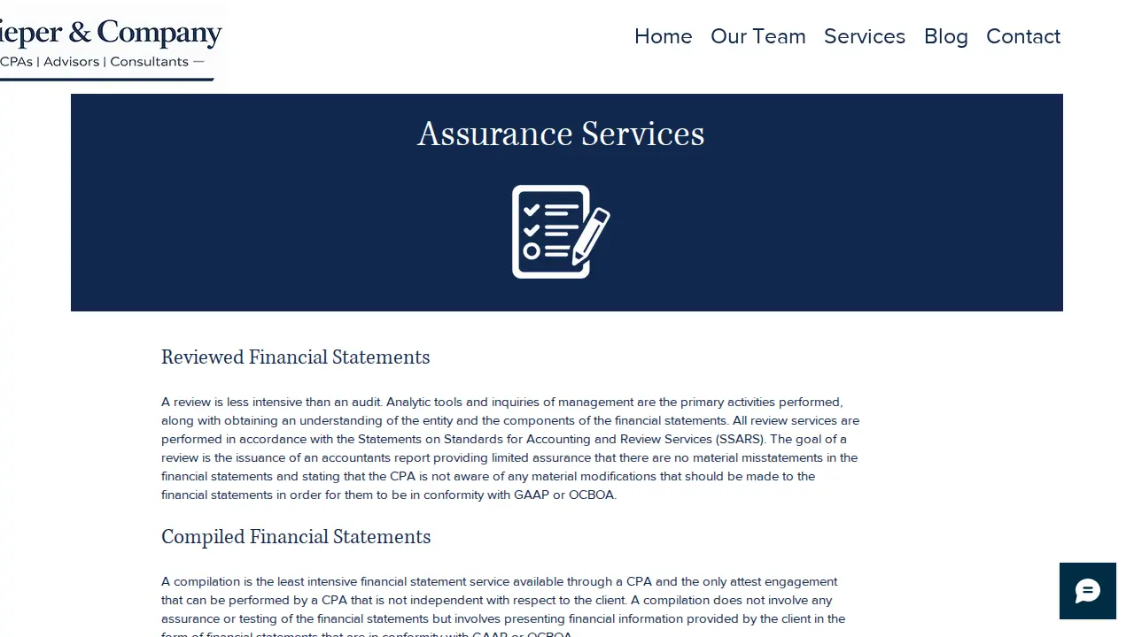 Pieper & Company, LLC page