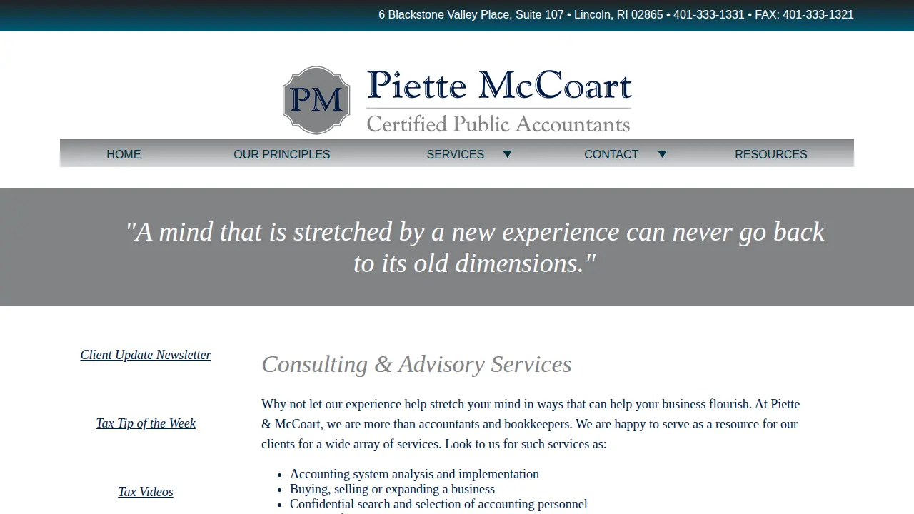 Piette McCoart CPAs LLC page