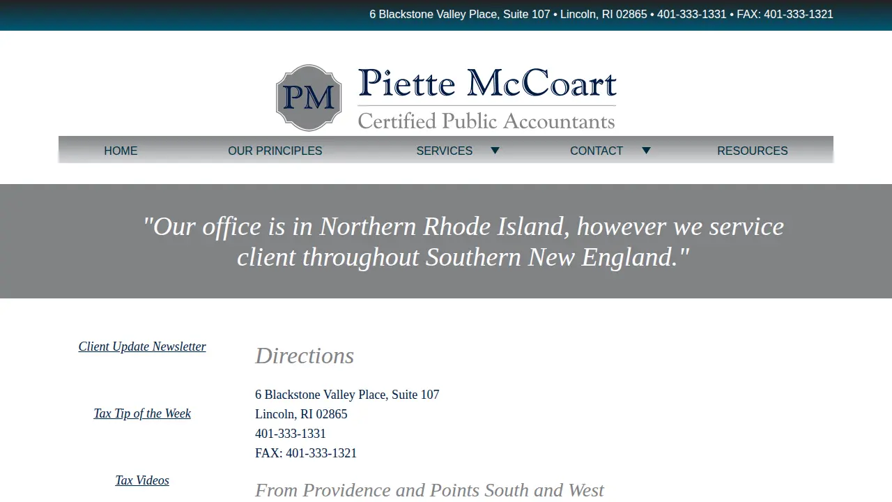 Piette McCoart CPAs LLC page