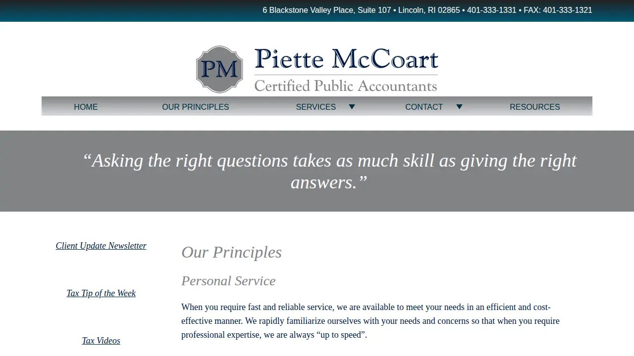 Piette McCoart CPAs LLC page