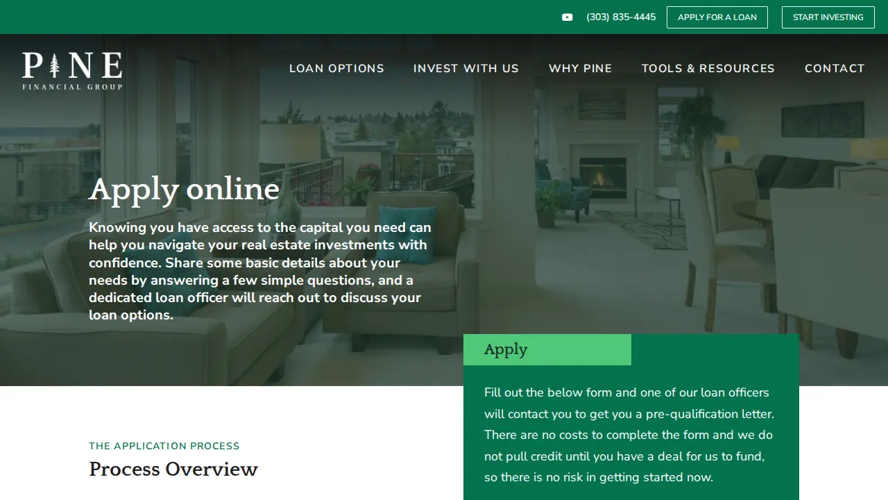 Pine Financial Group page
