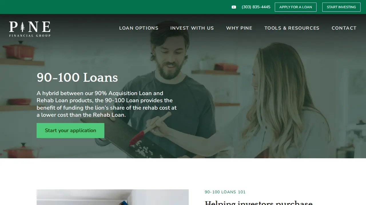 Pine Financial Group page