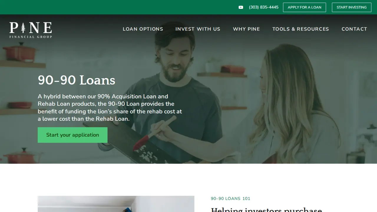 Pine Financial Group page