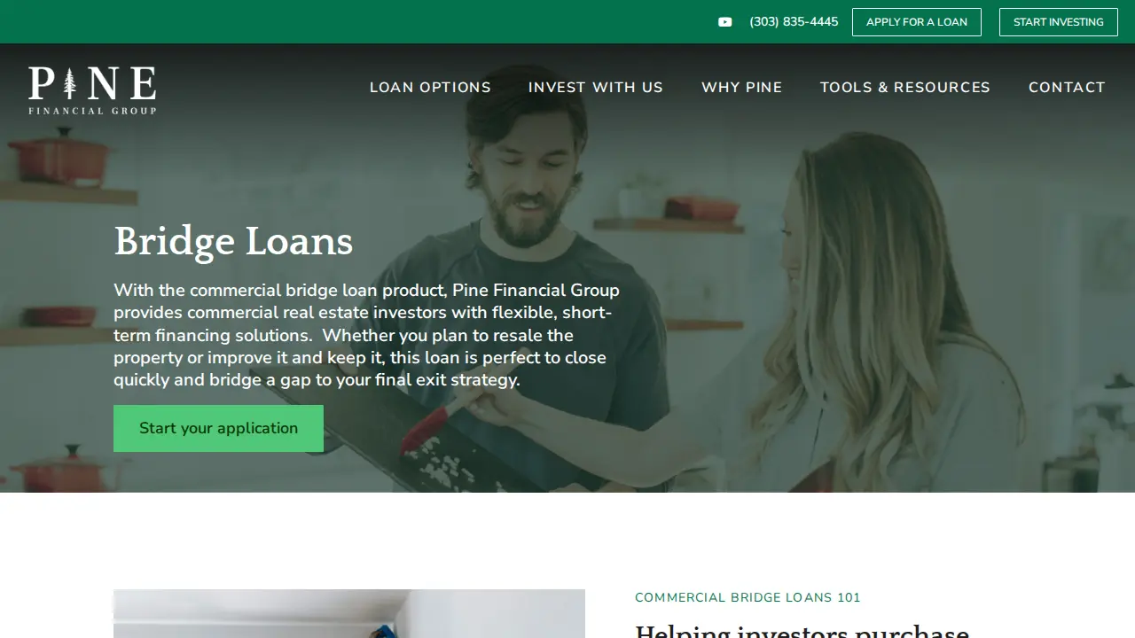 Pine Financial Group page