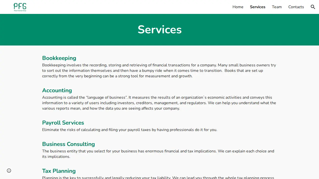 Pines FG, LLC page