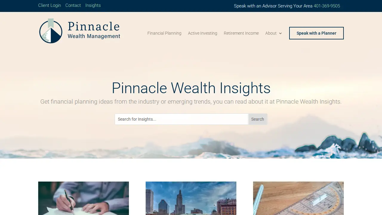 Pinnacle Wealth Management page