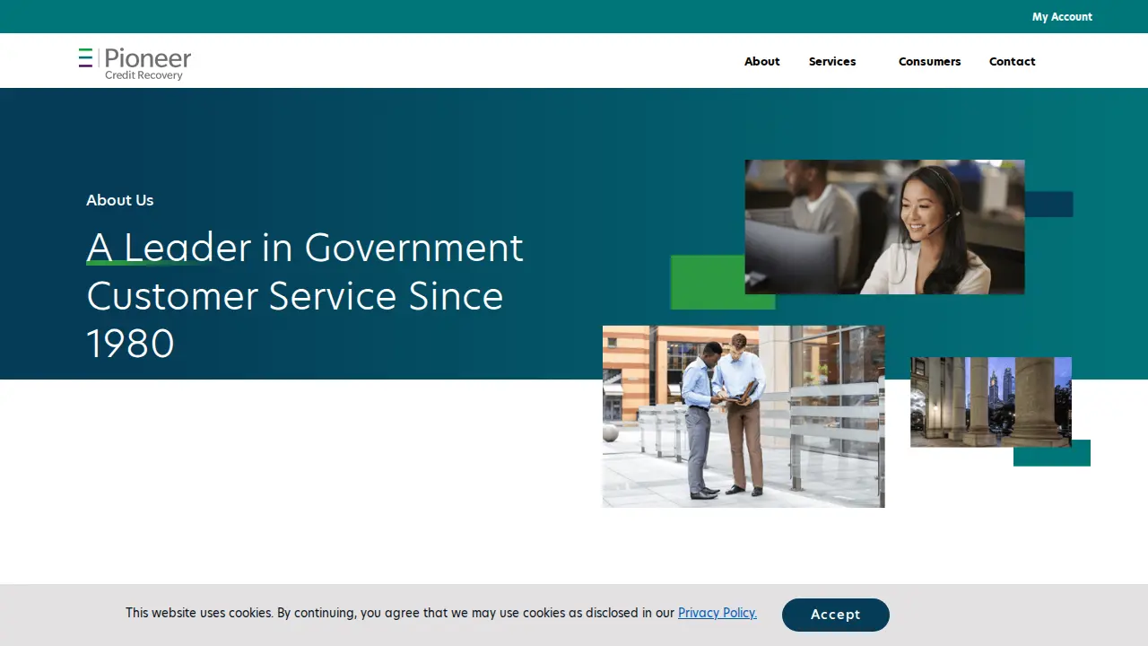 Pioneer Credit Recovery page