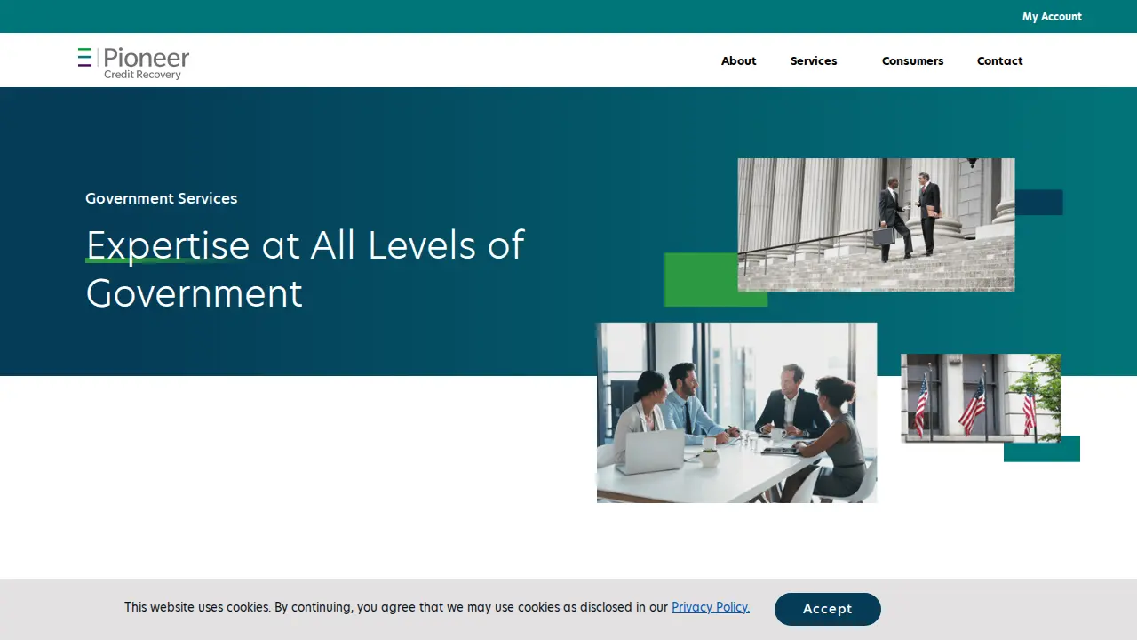 Pioneer Credit Recovery page
