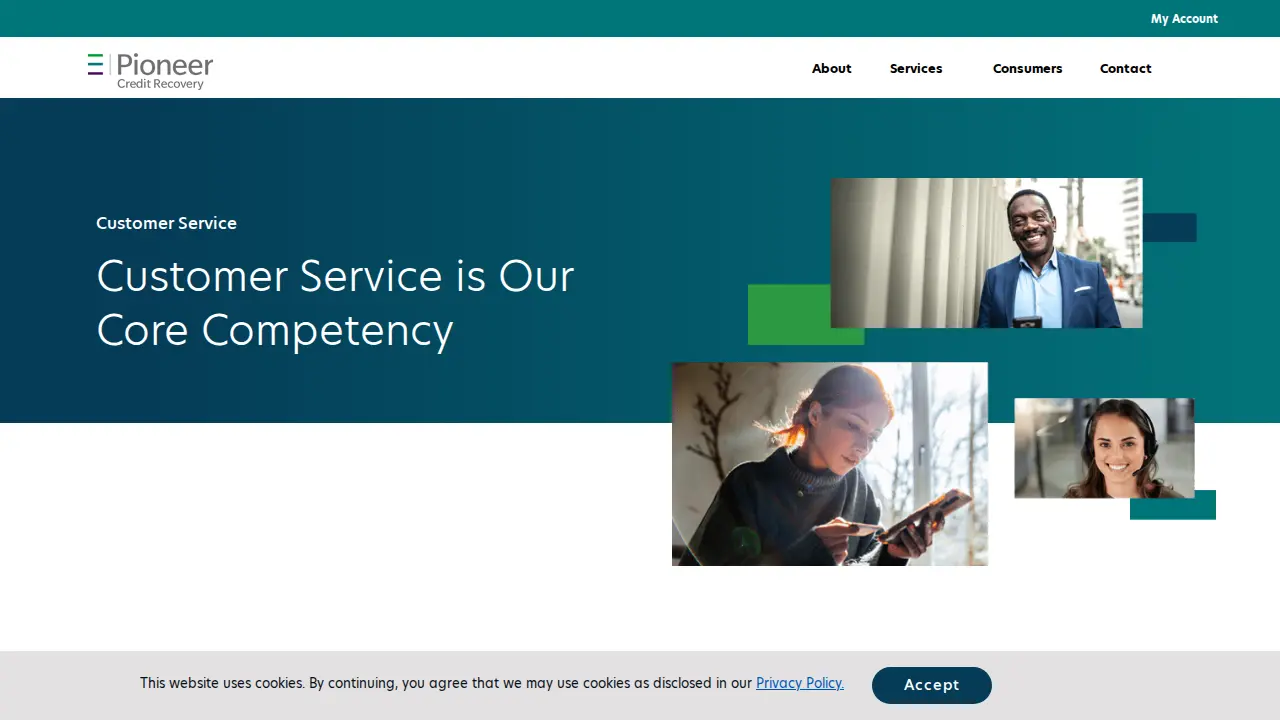 Pioneer Credit Recovery page