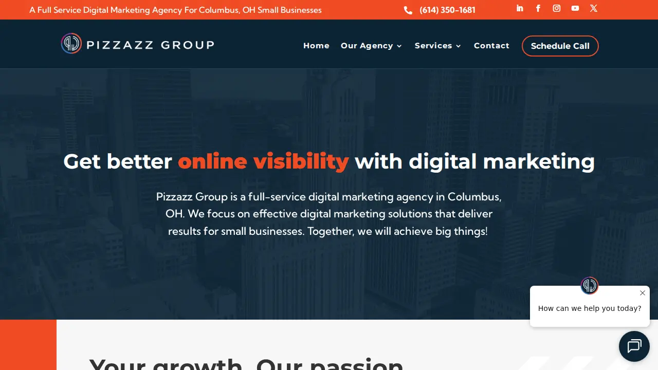 Pizzazz Group website