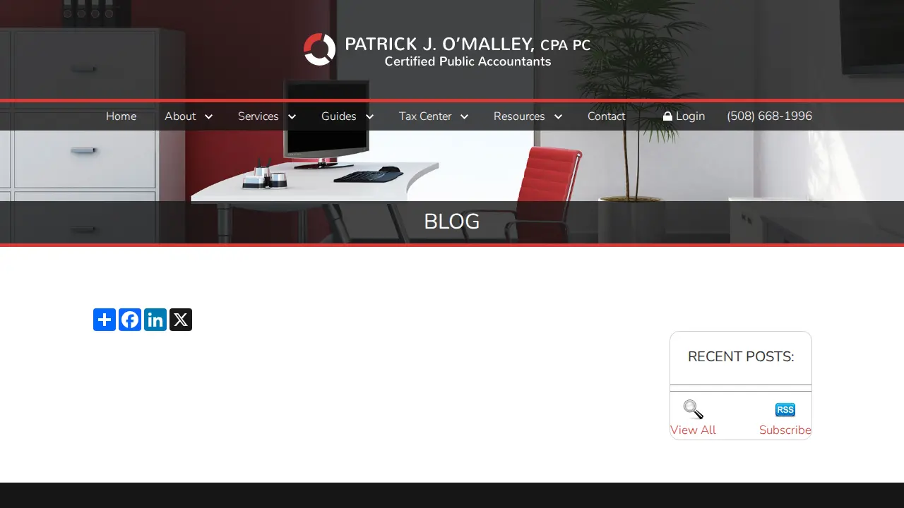 Patrick J O'Malley PC page