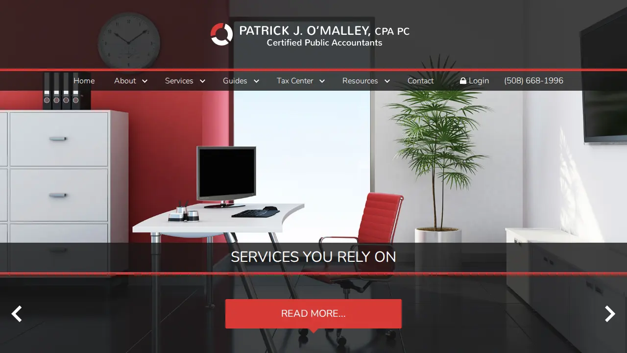 Patrick J O'Malley PC page