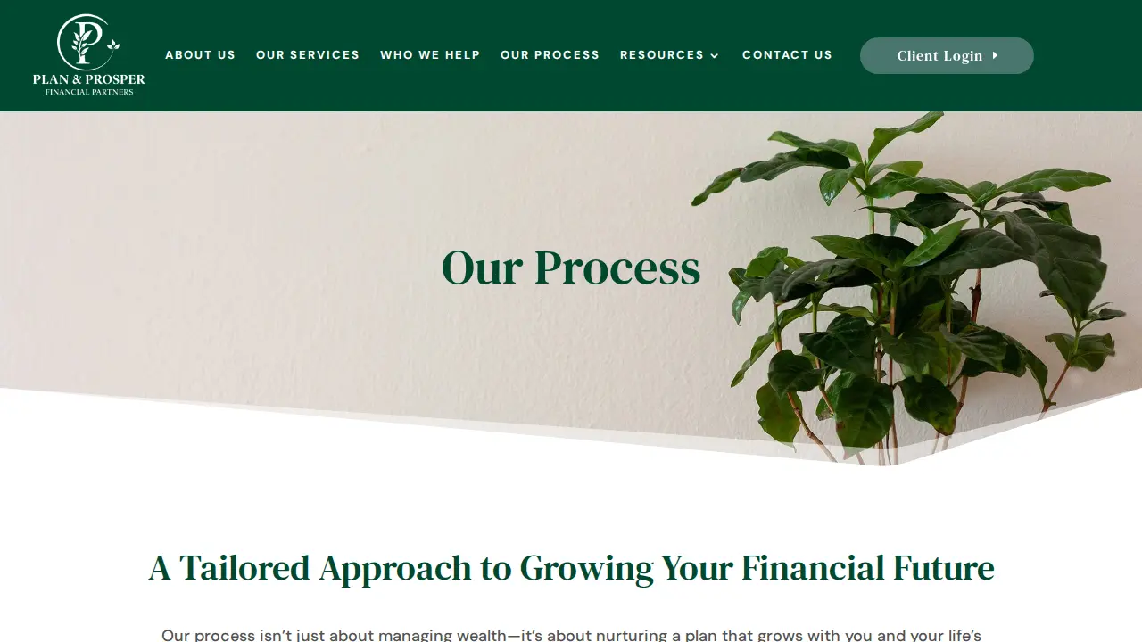 Plan & Prosper Financial Partners page