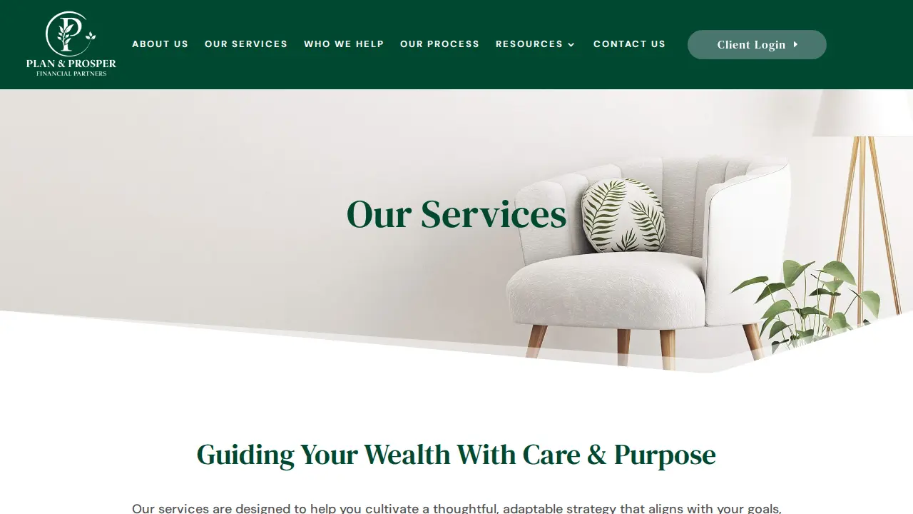Plan & Prosper Financial Partners page